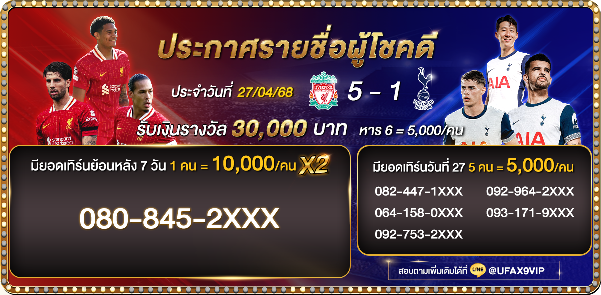 ประกาศรายชื่อทายผลบอล